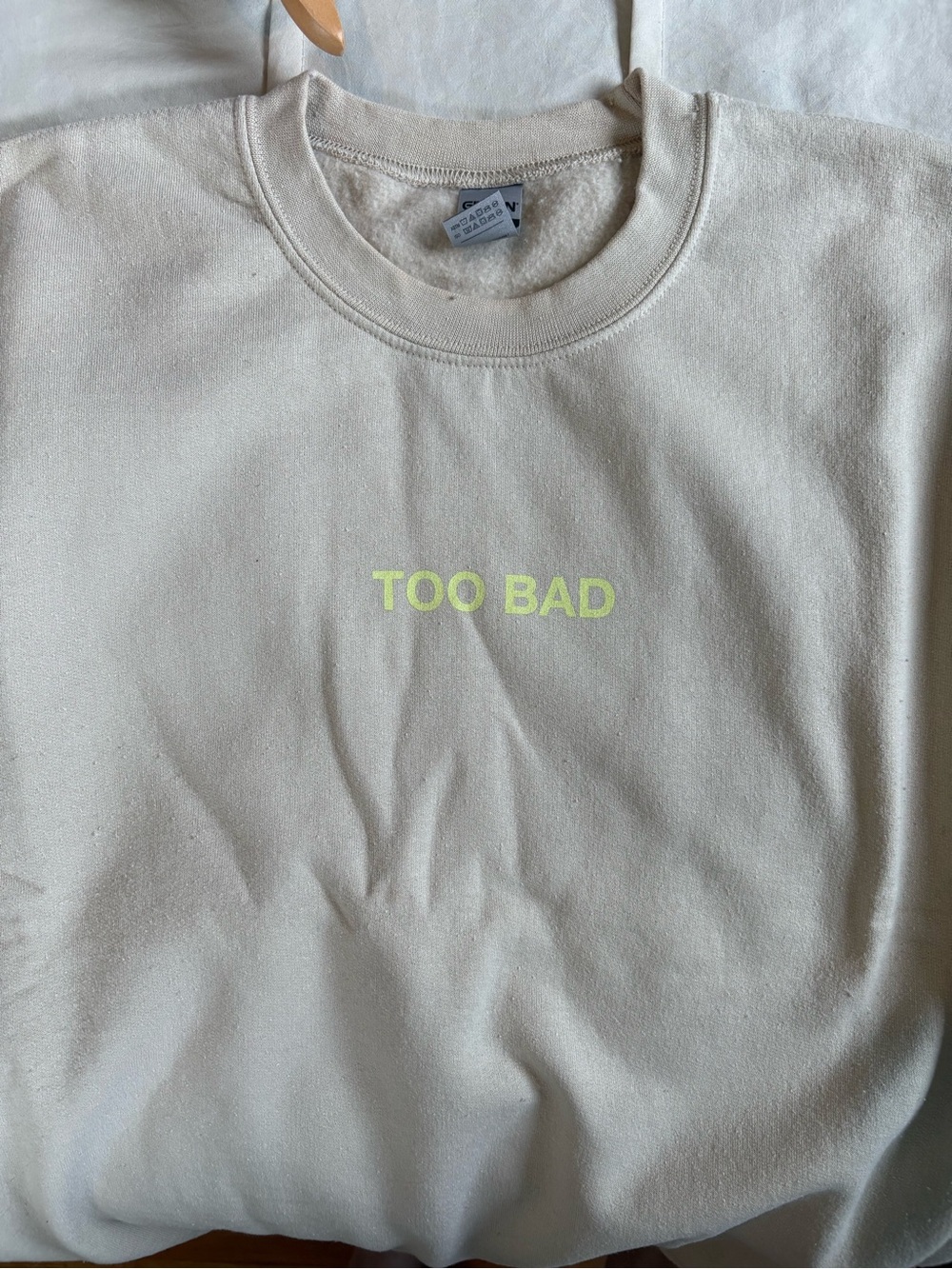Barstool/Chicks In The Office Cream Crewneck Sweatshirt